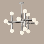 Lustre de vidro com design escandinavo