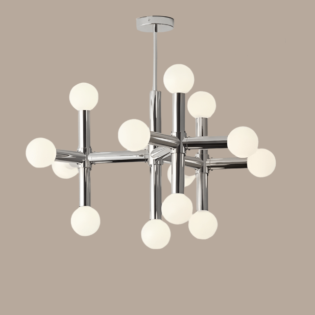 Lustre de vidro com design escandinavo