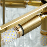 Lustre de vidro decorativo em formato redondo