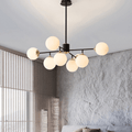 Lustre de vidro no estilo escandinavo Branco leitoso