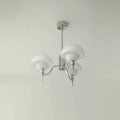 Lustre francês bolha para a sala de estar Cromo & branco