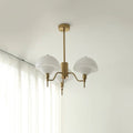Lustre francês bolha para a sala de estar Ouro & Branco