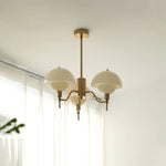 Lustre francês bolha para a sala de estar Ouro & Creme