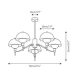 Lustre francês bolha para a sala de estar