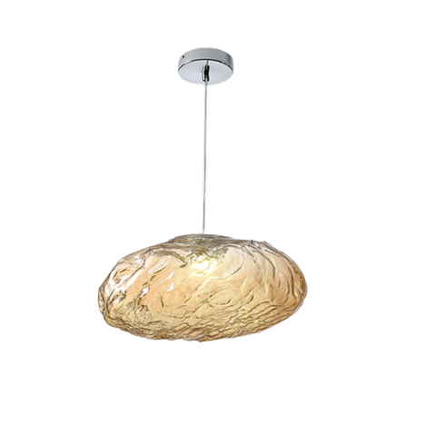 Lustre moderno em vidro soprado com design minimalista Âmbar