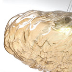 Lustre moderno em vidro soprado com design minimalista