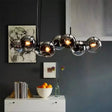 Lustre nórdico com esfera de vidro
