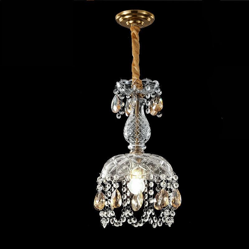 Lustre sofisticado em cristal com design elegante D23 x A40 cm