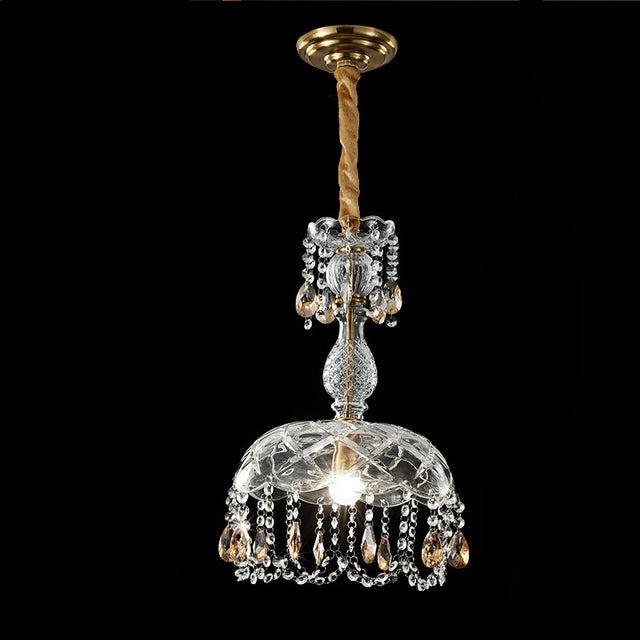 Lustre sofisticado em cristal com design elegante D28 x A50 cm