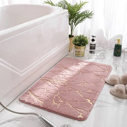 Luxuoso Tapete de Banho • Super Macio e Absorvente Rosa
