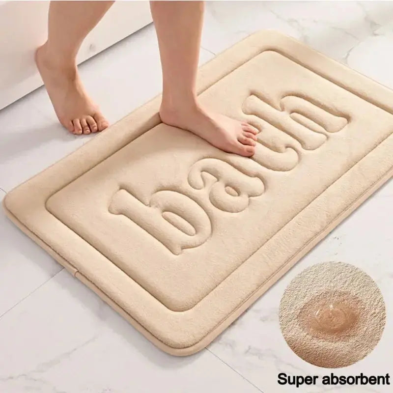 Luxuoso Tapete de Banho em Espuma de Memória Velour