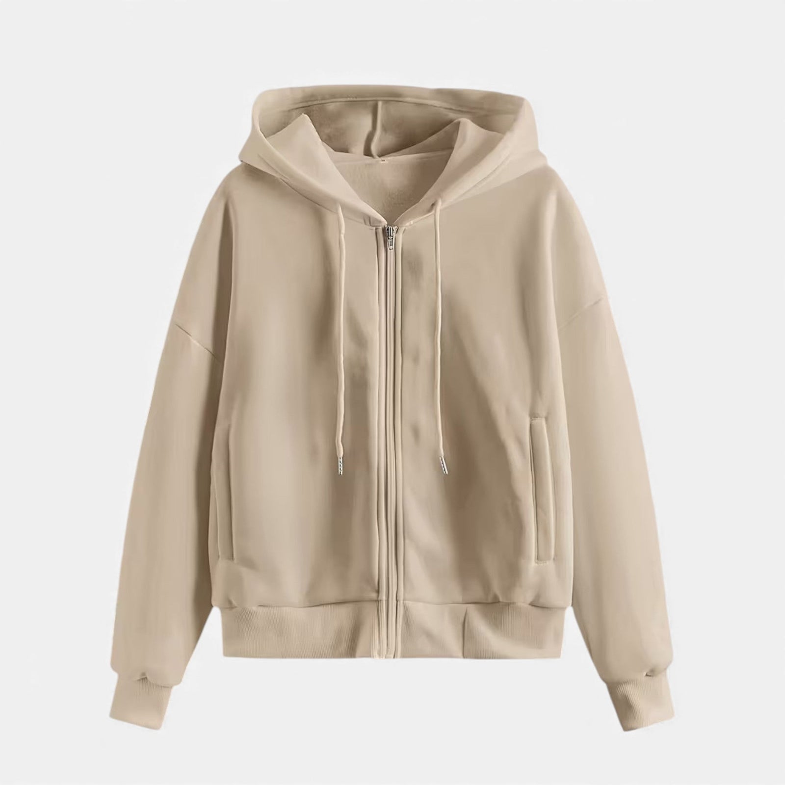 Moletom de Tricô com Zíper para o Outono/Inverno