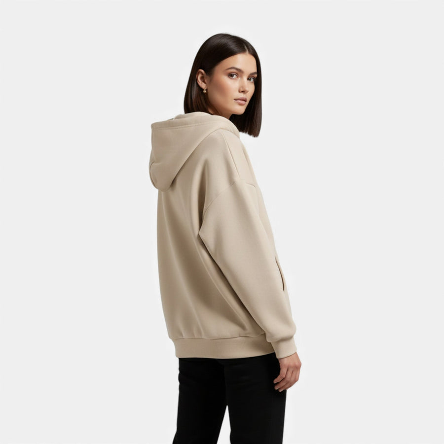 Moletom de Tricô com Zíper para o Outono/Inverno