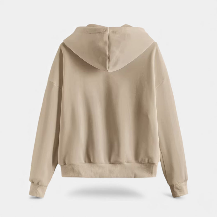 Moletom de Tricô com Zíper para o Outono/Inverno