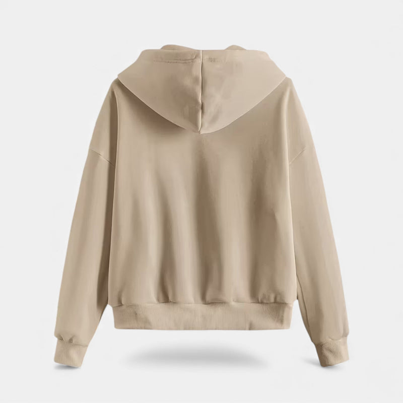 Moletom de Tricô com Zíper para o Outono/Inverno