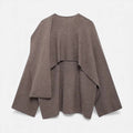 Poncho Cardigan Elegante em Lã para Mulheres