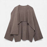 Poncho Cardigan Elegante em Lã para Mulheres