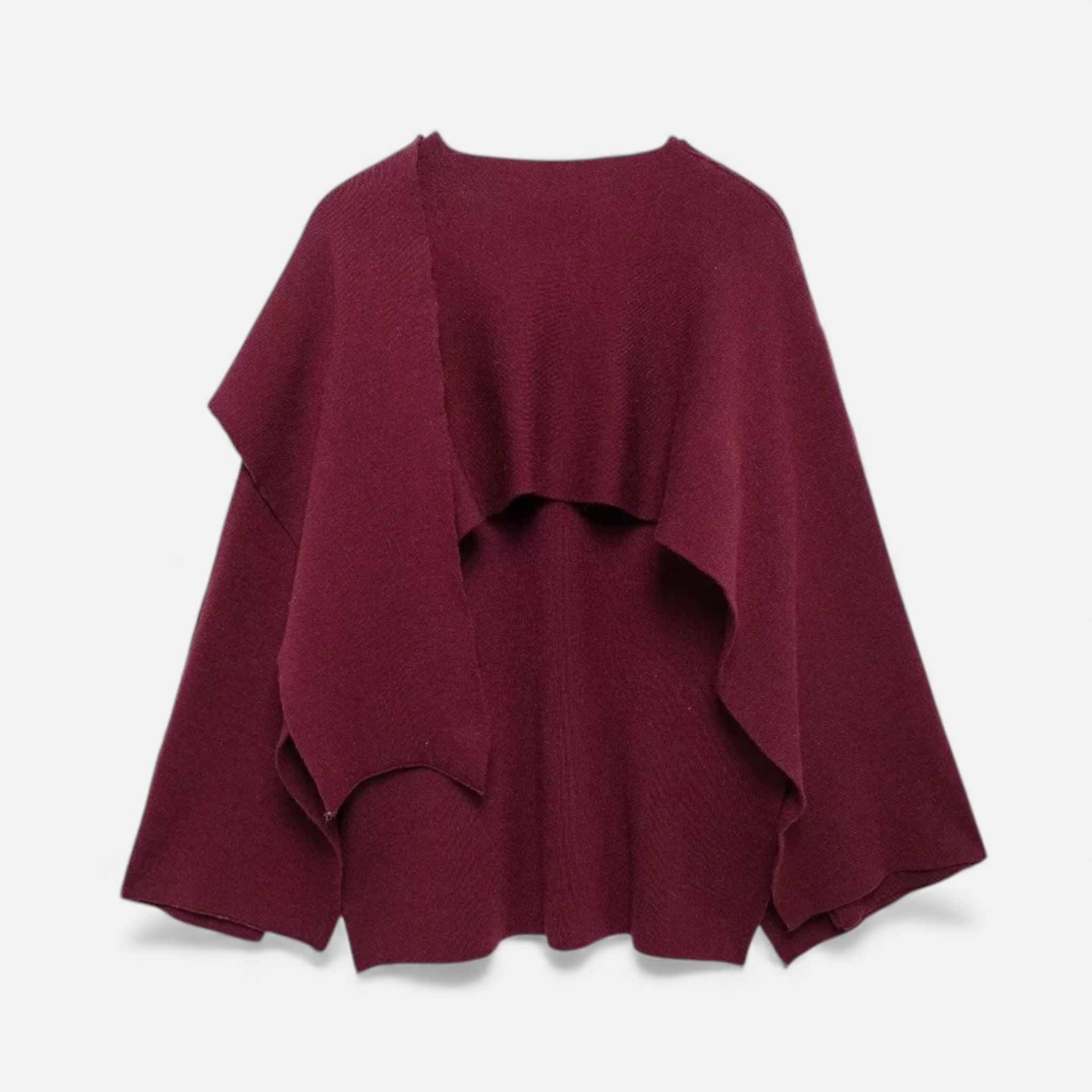 Poncho Cardigan Elegante em Lã para Mulheres