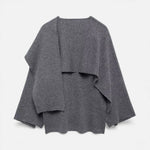 Poncho Cardigan Elegante em Lã para Mulheres