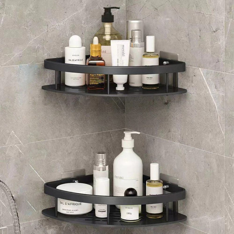 Prateleira Curvada para Chuveiro – Solução Elegante e Funcional de Organização