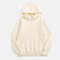 Pullover Unissex de Moletom Polar Grosso - Estilo Confortável e Elegante Bege