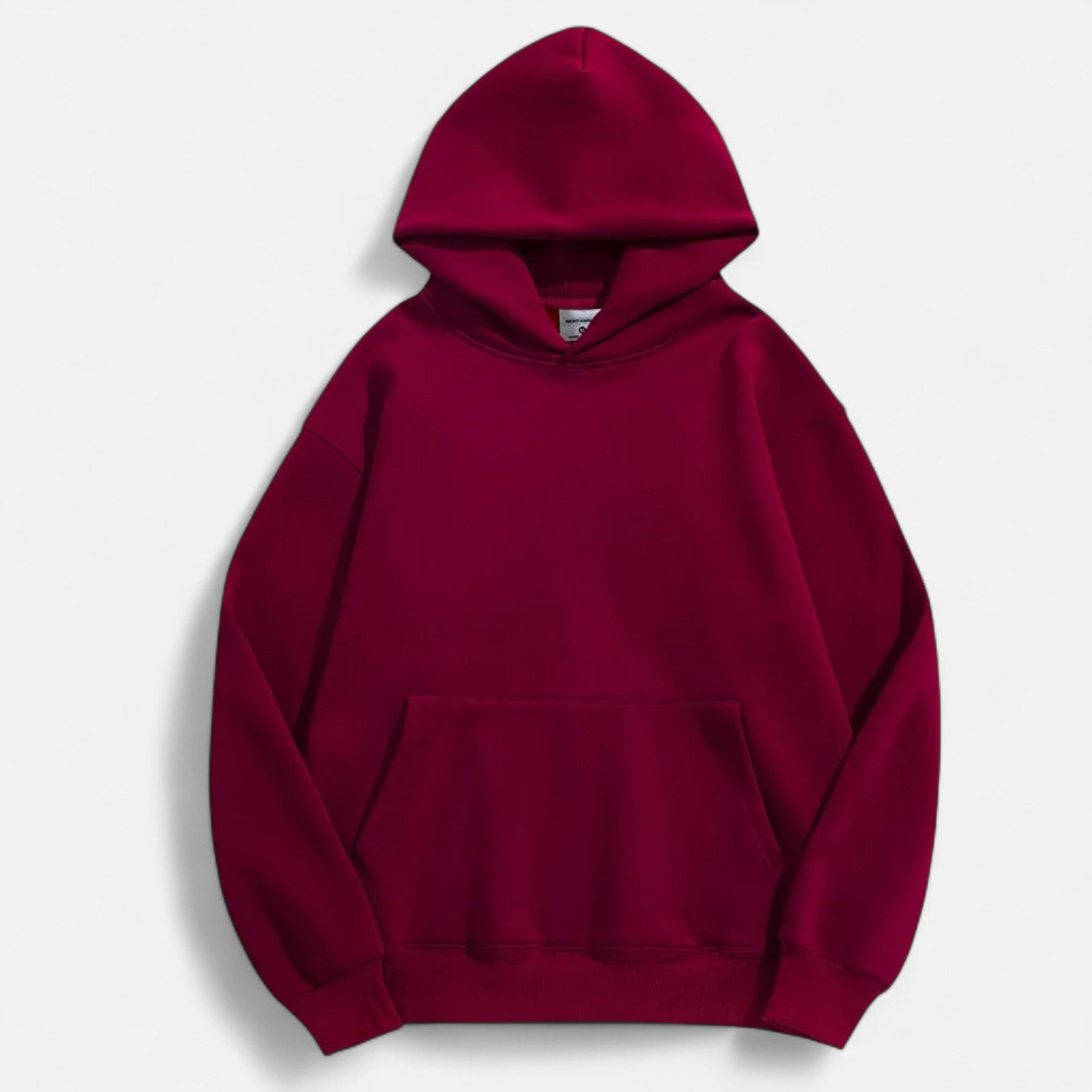 Pullover Unissex de Moletom Polar Grosso - Estilo Confortável e Elegante Bordô