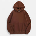 Pullover Unissex de Moletom Polar Grosso - Estilo Confortável e Elegante Marrom
