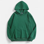 Pullover Unissex de Moletom Polar Grosso - Estilo Confortável e Elegante Verde