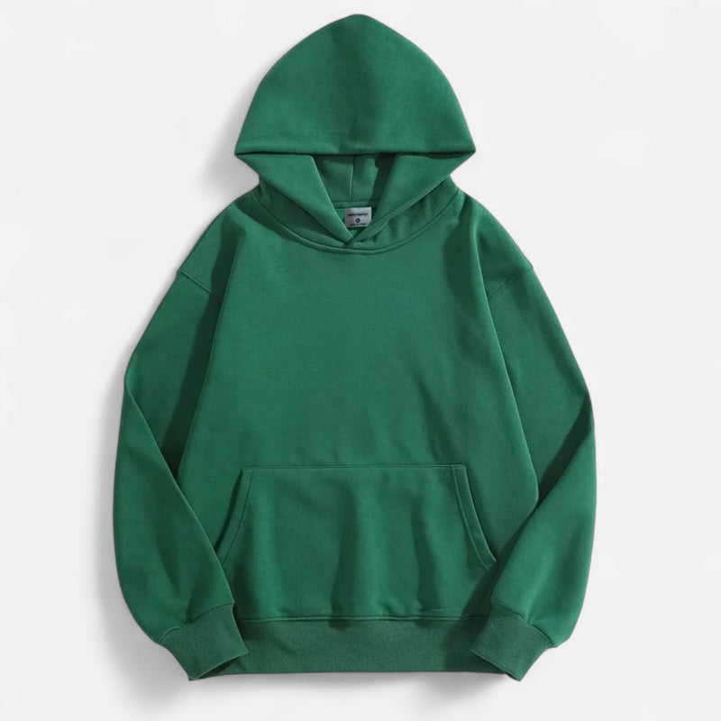 Pullover Unissex de Moletom Polar Grosso - Estilo Confortável e Elegante Verde