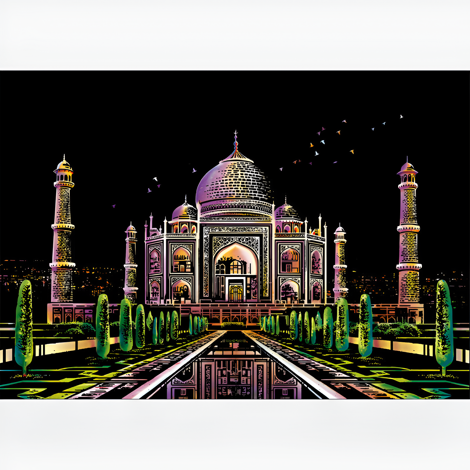 Arte de riscar - Taj Mahal