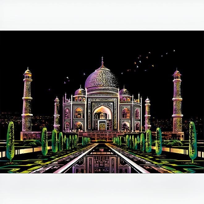 Arte de riscar - Taj Mahal