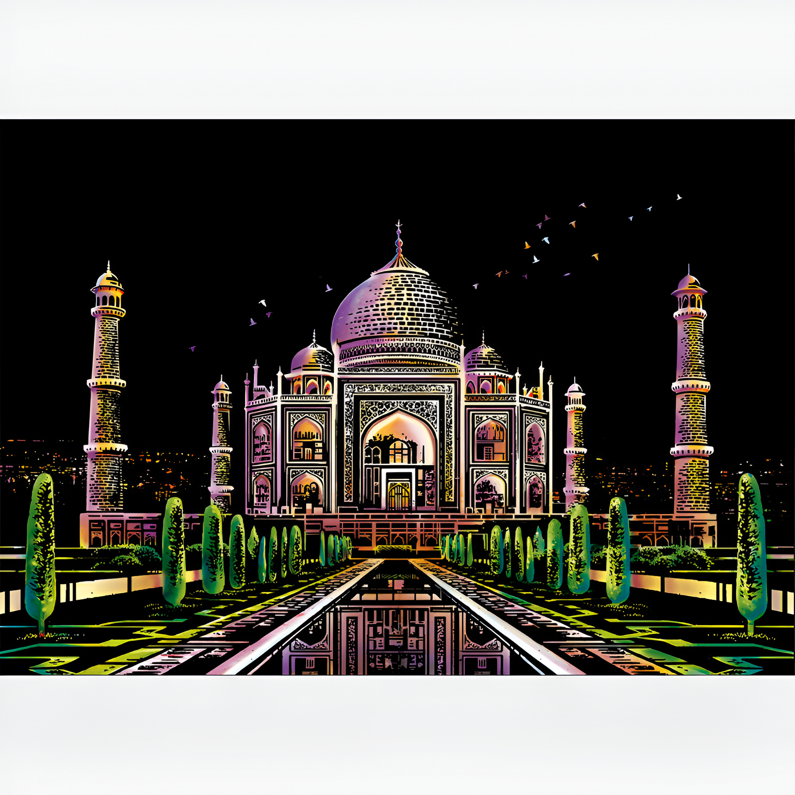 Arte de riscar -  Taj Mahal