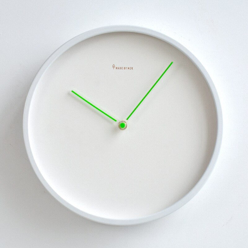 Relógio de parede – Decoração Minimalista em Estilo Escandinavo Verde