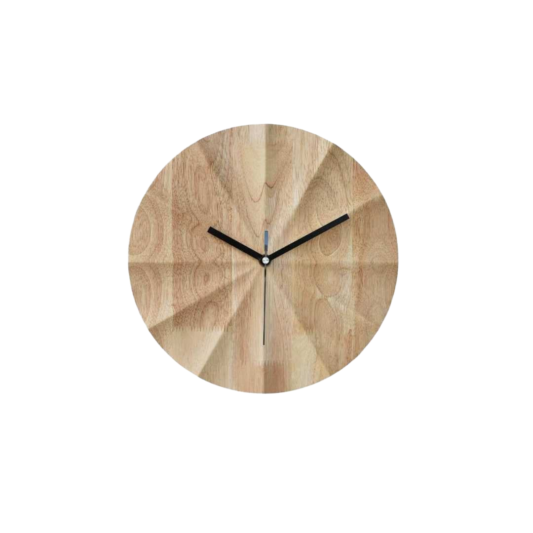 Relógio de parede Minimalista em Bambu e Madeira Bambu & madeira