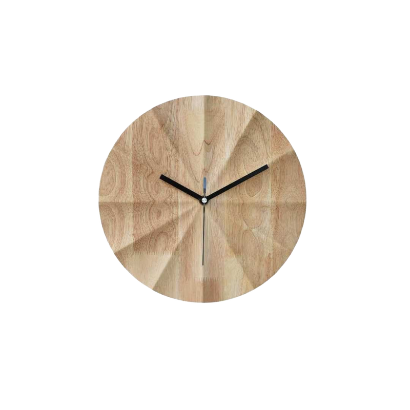 Relógio de parede Minimalista em Bambu e Madeira Bambu & madeira