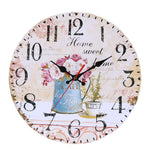 Relógio de parede com design floral sofisticado Metal dourado