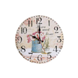 Relógio de parede com design floral sofisticado