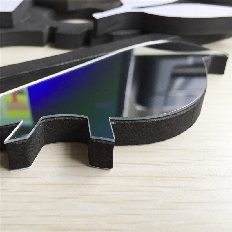 Relógio de parede decorativo em 3D com tema de gato