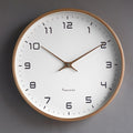 Relógio de parede escandinavo com design minimalista e sofisticado Madeira natural