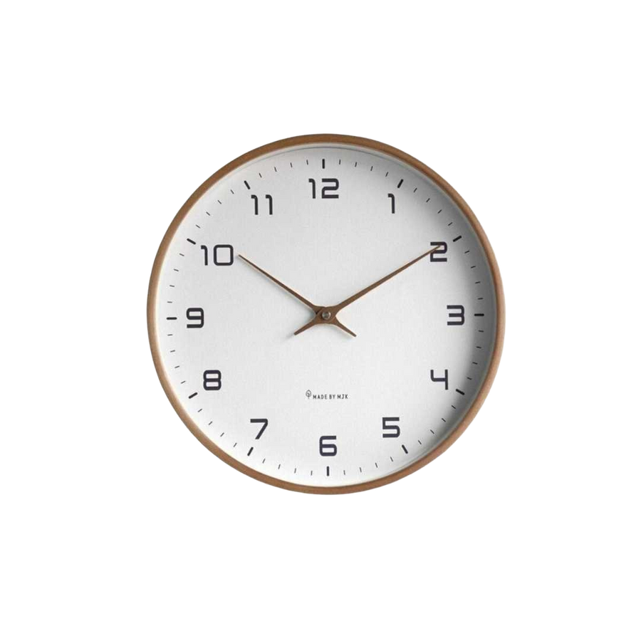 Relógio de parede escandinavo com design minimalista e sofisticado