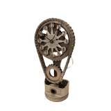 Relógio de parede moderno com engrenagem e design elegante