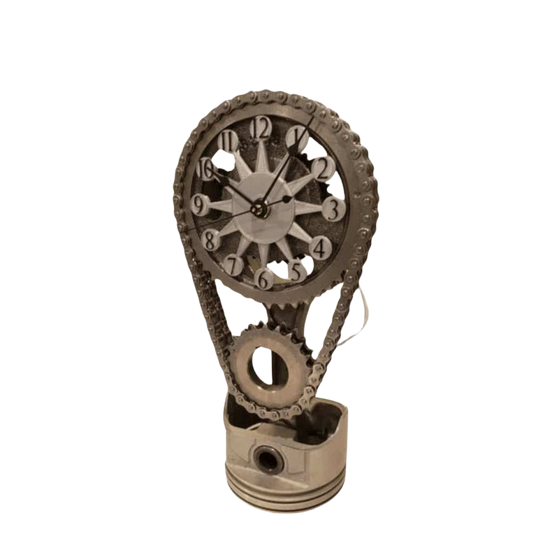 Relógio de parede moderno com engrenagem e design elegante