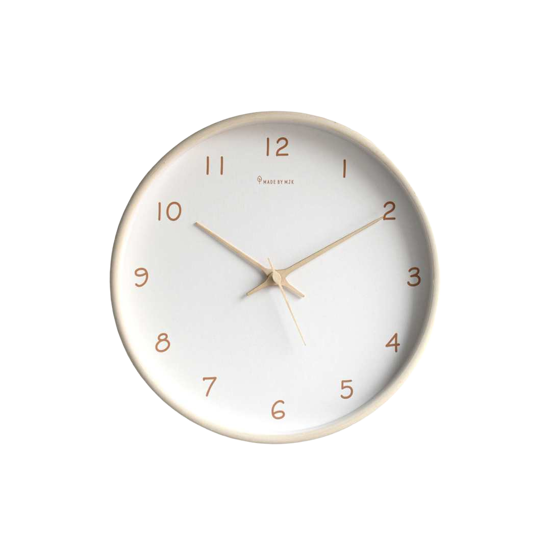 Relógio de parede sofisticado em madeira