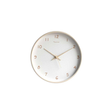 Relógio de parede sofisticado em madeira silenciosa.