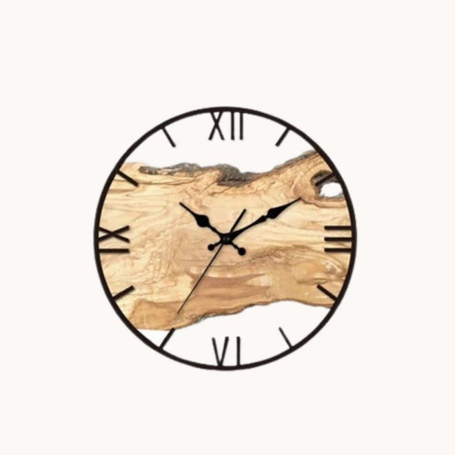 Relógio de parede transparente com design clean e moderno