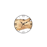 Relógio de parede transparente com design clean e moderno