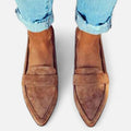 Retro Feminine Pointed-Toe Moccasins
