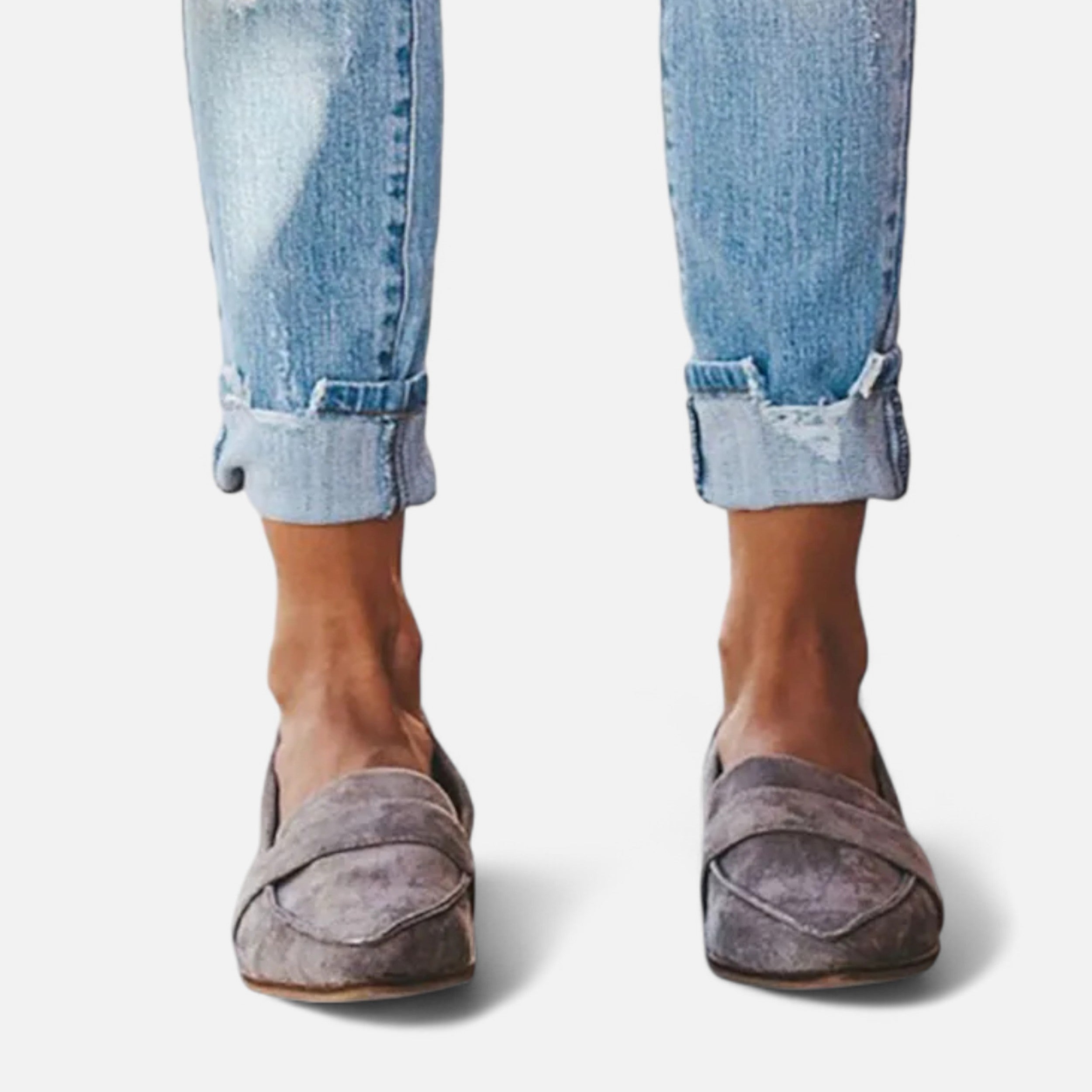 Retro Feminine Pointed-Toe Moccasins
