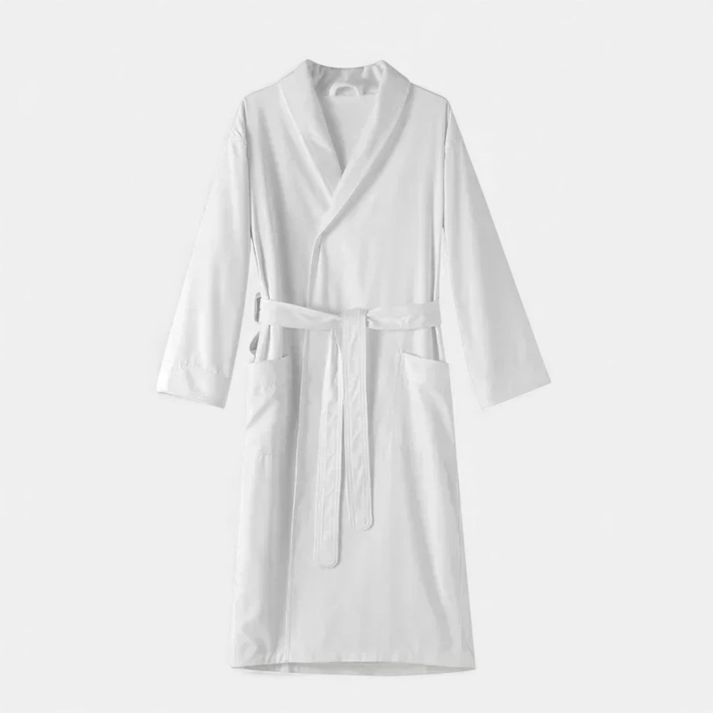 Robe de Banho Unissex em Algodão com Camadas Duplas Branco Tamanho Único