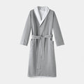 Robe de Banho Unissex em Algodão com Camadas Duplas Cinza Tamanho Único